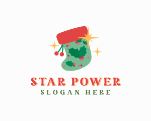 Christmas Holiday Socks logo design