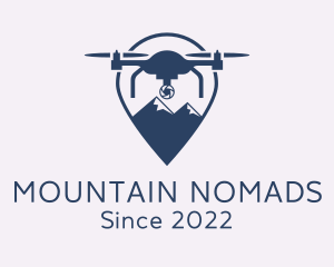 Drone Mountain GPS  logo design