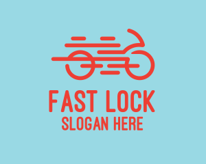 Fast Orange Bike logo design