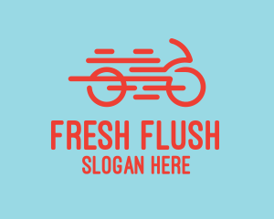 Fast Orange Bike logo design