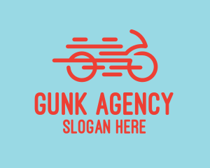 Fast Orange Bike logo design