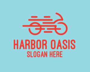 Fast Orange Bike logo design