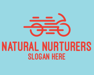 Fast Orange Bike logo design