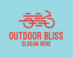 Fast Orange Bike logo design