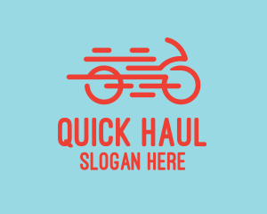 Fast Orange Bike logo design