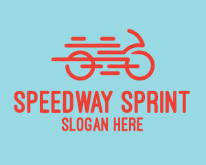 Fast Orange Bike logo design