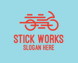 Fast Orange Bike logo design