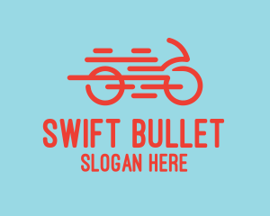 Fast Orange Bike logo design