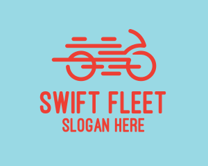 Fast Orange Bike logo design