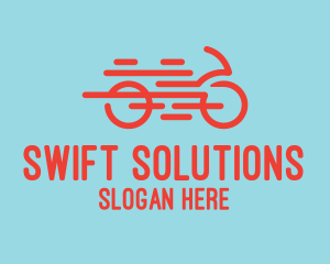 Fast Orange Bike logo design