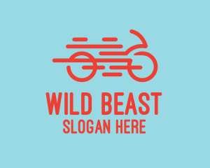 Fast Orange Bike logo design