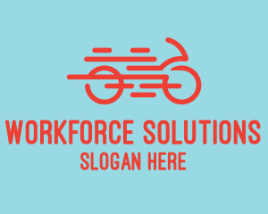 Fast Orange Bike logo design