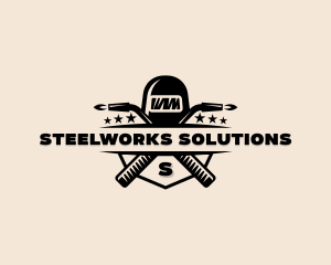 Blowtorch Steelworks Welding logo design