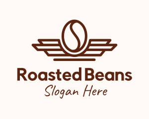 Coffee Bean Wings Aviation logo design