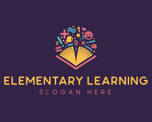 Educational Math Learning logo design