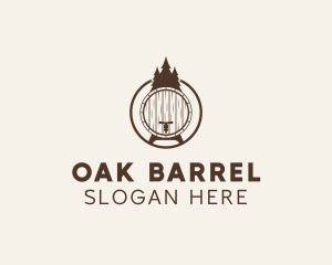 Pine Tree Barrel logo design