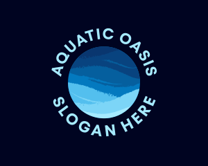 Ocean Wave Sphere logo design