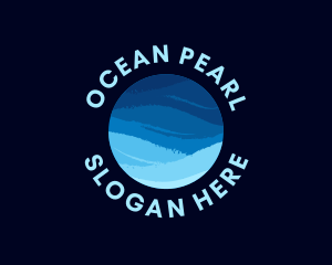 Ocean Wave Sphere logo design