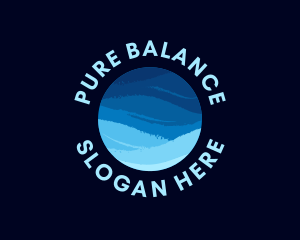 Ocean Wave Sphere logo design