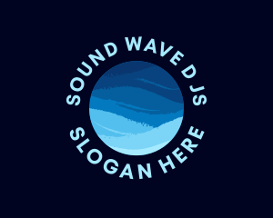 Ocean Wave Sphere logo design