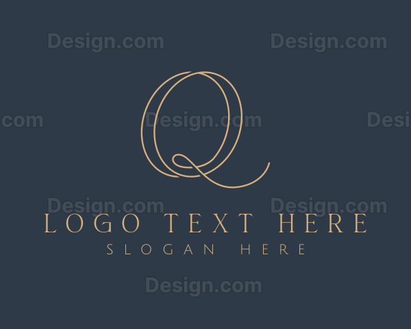 Elegant Minimalist Beauty Letter Q Logo