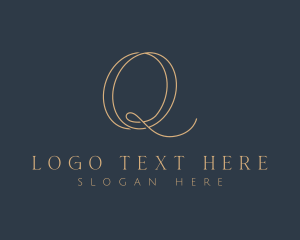 Elegant Minimalist Beauty Letter Q logo