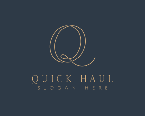 Elegant Minimalist Beauty Letter Q logo design