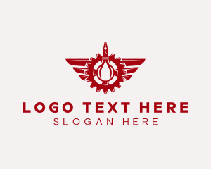 Red Cog Wings logo