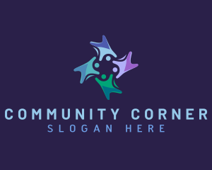 People Community Organization logo design