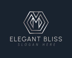 Business Elegant Hexagon Letter M logo