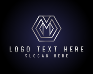 Metal Business Hexagon logo