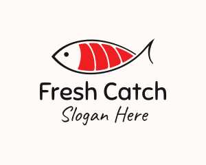 Salmon Sushi Fish  logo