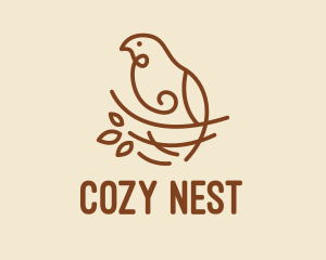Bird Nest Scribble  logo