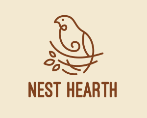 Bird Nest Scribble  logo