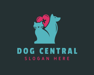 Cat Dog Animal Clinic logo design