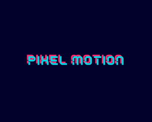 Creative Animation Glitch Wordmark logo