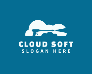 Cloud Pressure Washer logo design