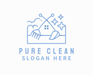 Sparkle Home Cleaning  logo design