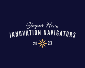 Nautical Marine Helm logo design