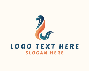 Abstract Generic Company Firm Letter L logo