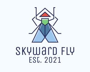 Geometric Fly Insect  logo