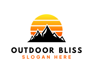 Sunset Mountain Trekking logo design