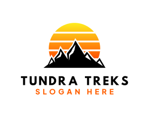 Sunset Mountain Trekking logo design