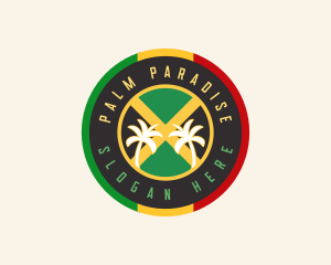 Jamaican Palm Tree logo design