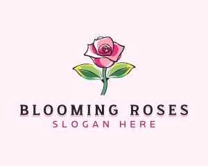 Rose Flower Boutique logo design