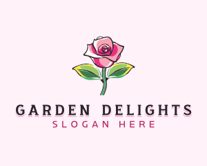 Rose Flower Boutique logo design