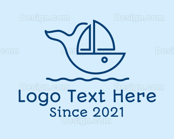 Blue Whale Boat Logo