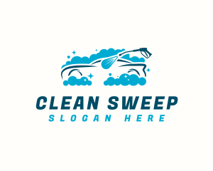 Clean Car Pressure Washer logo design