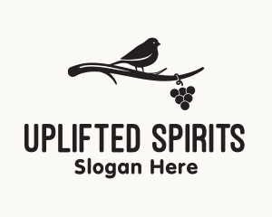 Elegant Grapevine Sparrow logo design