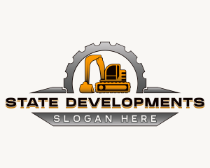 Industrial Construction Excavator Logo